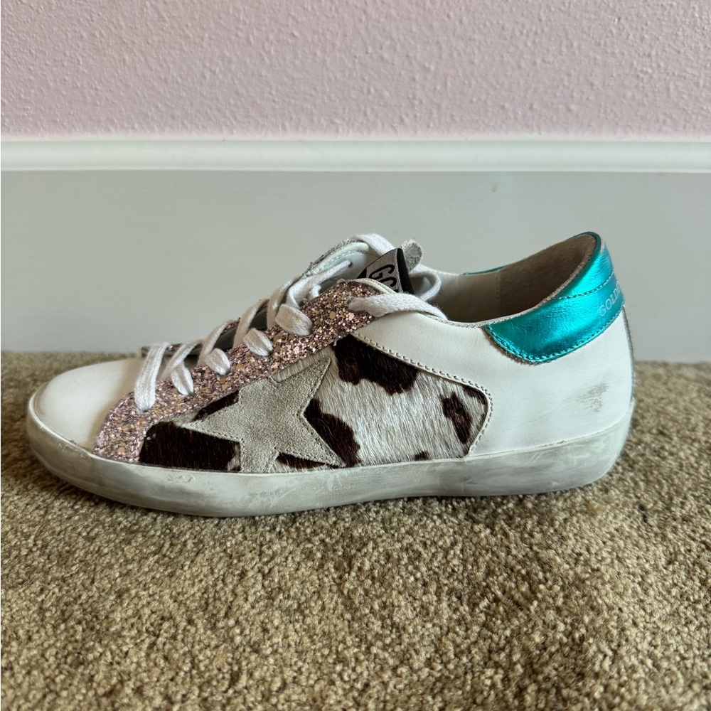 Golden Goose Super-Star Private Edition Genuine Calf Hair Sneaker